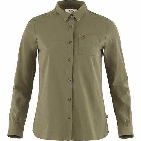 Fjallraven Women Övik Shirts Green PH352841 Philippines